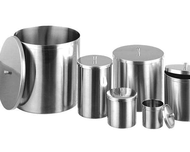 Hygienic Stainless Steel Containers with Lids